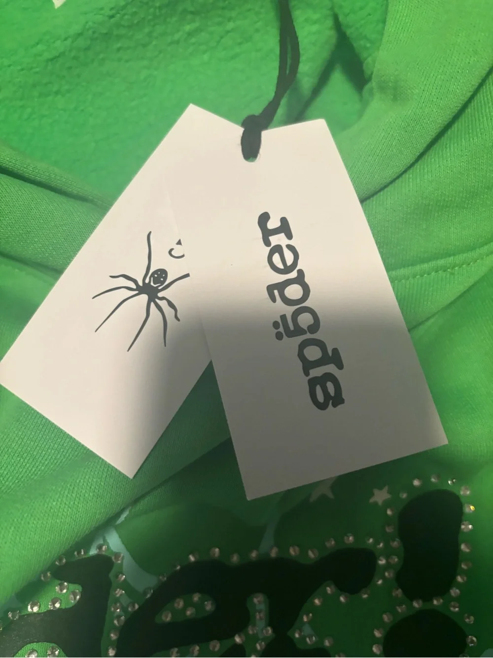 Neon Green Sp5der Hoodie